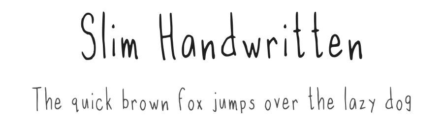 Slim Handwritten