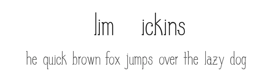 Slim Pickins by Carly Fisher — Sans Serif Font