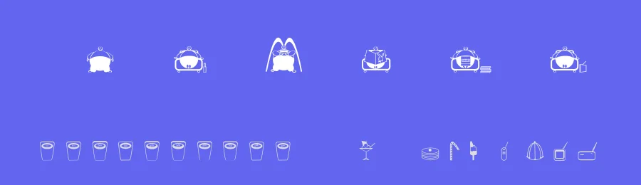Slim fast — Dingbats Font — thumbnail 3