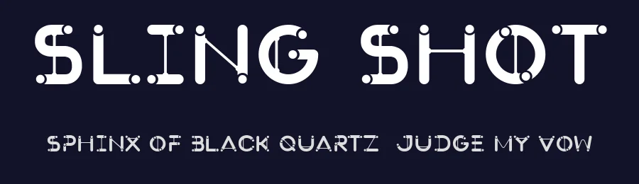 Sling Shot by Kyle Pitman — Decorative Font — thumbnail 2