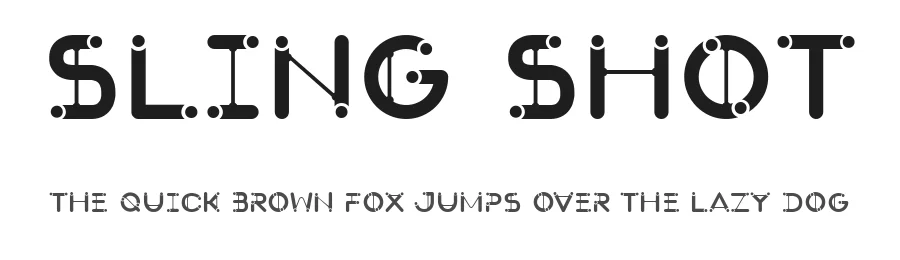 Sling Shot by Kyle Pitman — Decorative Font