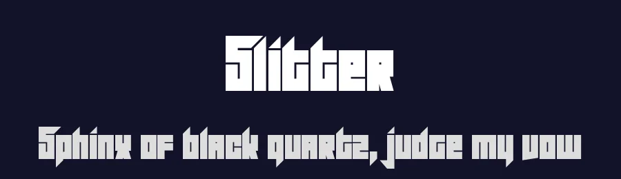 Slitter by Chequered Ink — Display Font — thumbnail 2