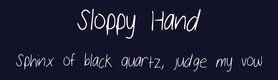 Sloppy Hand by Kendall — Script Handwritten Font — thumbnail 2