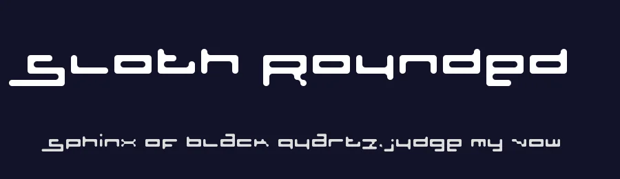 Sloth Rounded by John Annear — Display Font — thumbnail 2