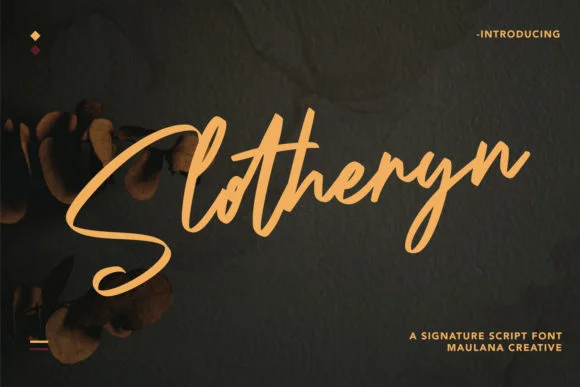 Slotheryn Font by Maulana Creative — Script Handwritten Font