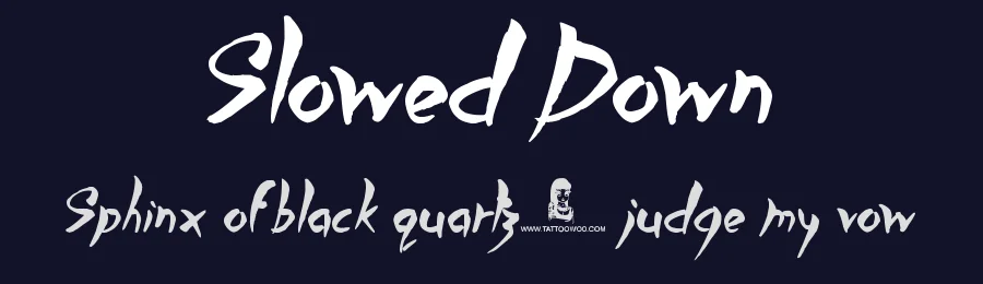 Slowed Down by JSH creates — Script Handwritten Font — thumbnail 2