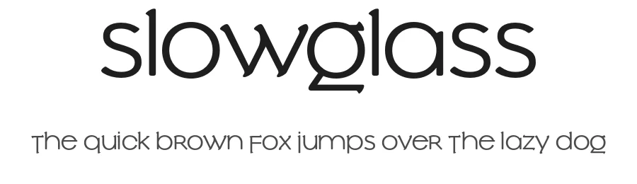 Slowglass by Adam Jagosz — Sans Serif Font