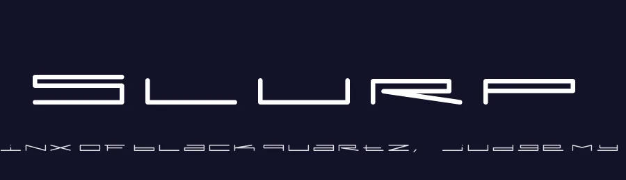 Slurp by Éric Djengué — Display Font — thumbnail 2
