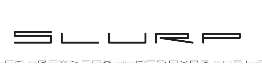 Slurp by Éric Djengué — Display Font