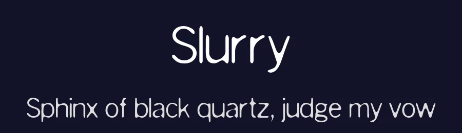 Slurry by Surface Type — Decorative Font — thumbnail 2