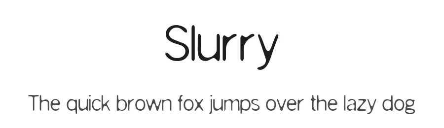 Slurry by Surface Type — Decorative Font