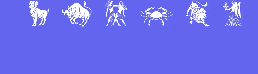 SL Zodiac Stencils by Su Lucas — Dingbats Font — thumbnail 3