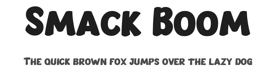Smack Boom by Blankids — Decorative Font