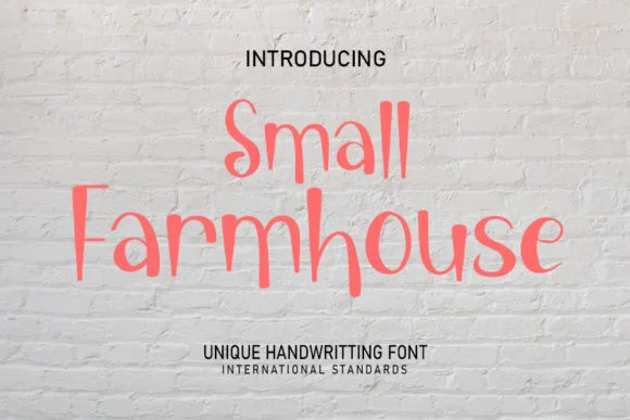 Small Farmhouse Font by shiddiq.art — Script Handwritten Font