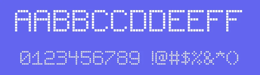 Small LCD Sign by myname5749 — Display Font — thumbnail 3
