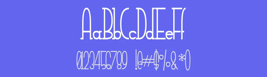 Small Tall by Jeff Bensch — Decorative Font — thumbnail 3
