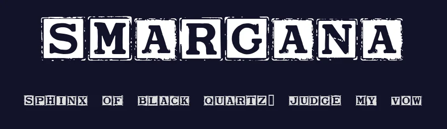 Smargana by ChannelZero — Decorative Font — thumbnail 2