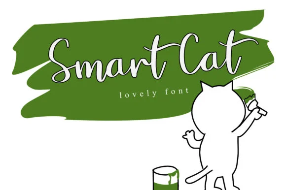 Smart Cat Font by najmustsaqib.creator — Script Handwritten Font