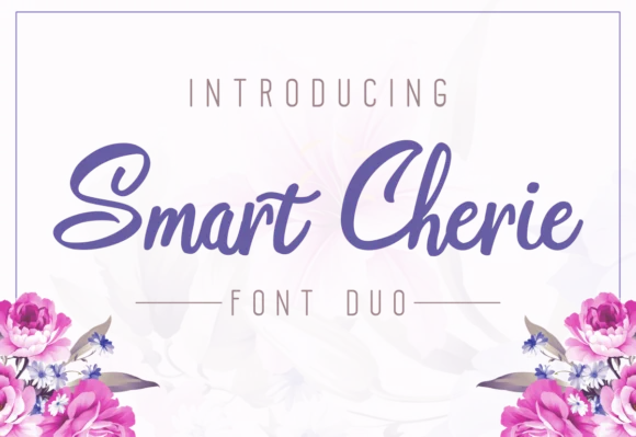 Smart Cherie Duo Font by pandanwangi β Script Handwritten Font