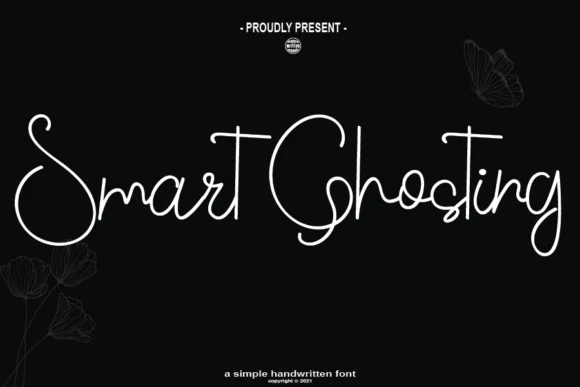 Smart Ghosting Font by handwrittenwanda — Script Handwritten Font