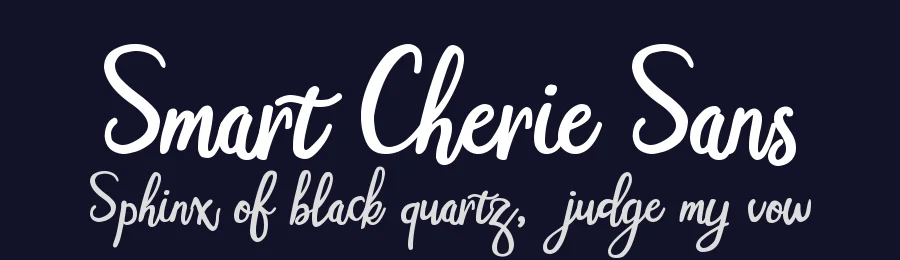 Smart Cherie Sans by Pandan Wangi — Sans Serif Font — thumbnail 2