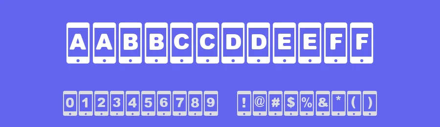 Smartphone by Woodcutter — Decorative Font — thumbnail 3