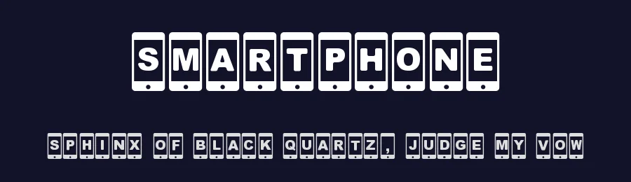 Smartphone by Woodcutter — Decorative Font — thumbnail 2