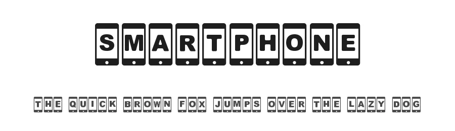Smartphone by Woodcutter — Decorative Font