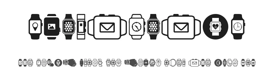Smartwatch by Woodcutter — Dingbats Font