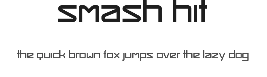 Smash Hit by Henrik — Display Font