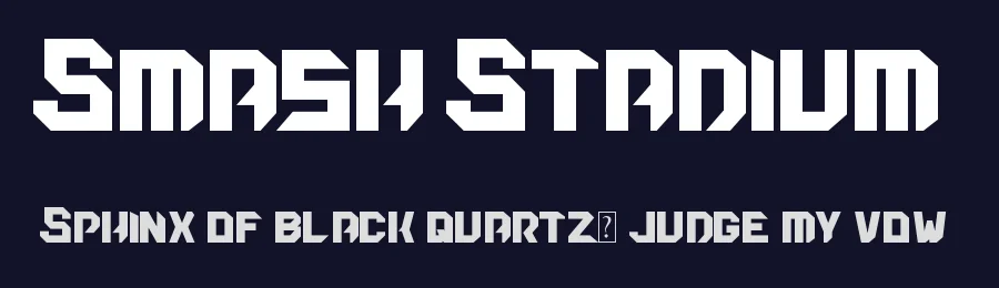 Smash Stadium by Biolin — Display Font — thumbnail 2