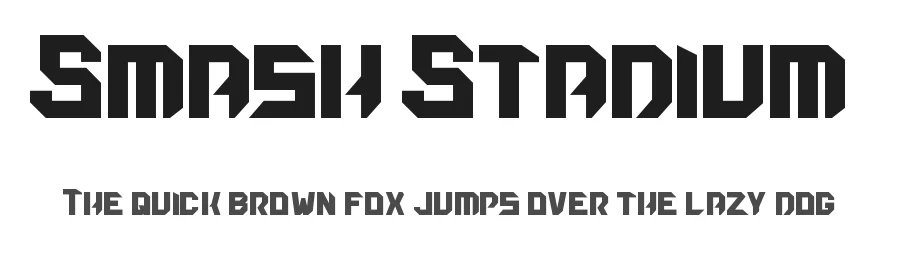 Smash Stadium by Biolin โ Display Font