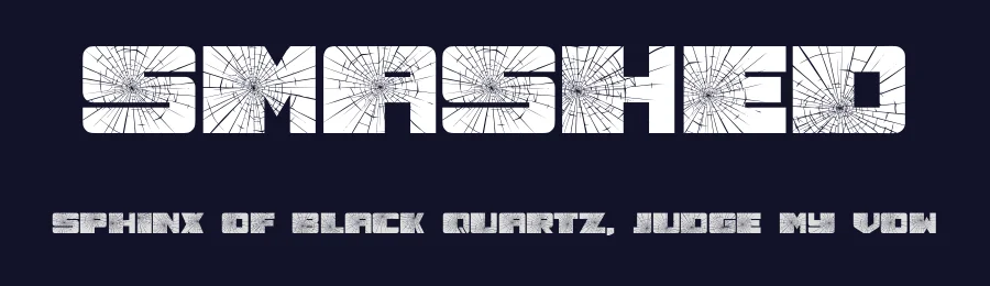 Smashed by Vladimir Nikolic — Decorative Font — thumbnail 2