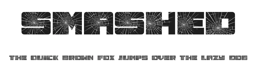 Smashed by Vladimir Nikolic — Decorative Font