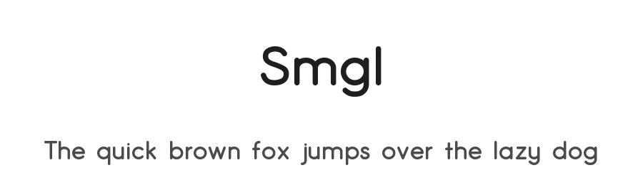Smgl by Zoltan Gazsore — Sans Serif Font