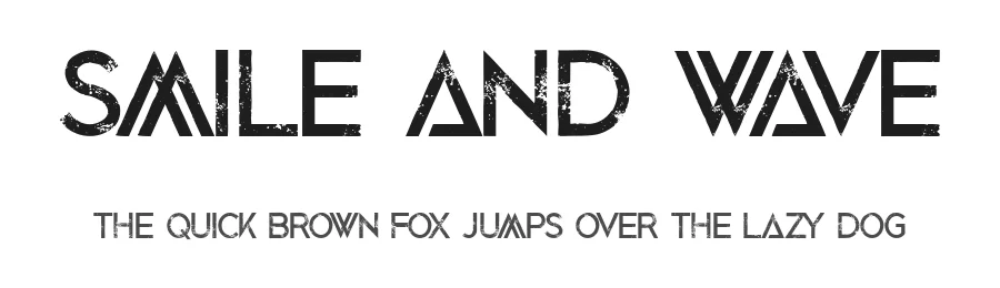 Smile and Wave by Fontmonger — Decorative Font