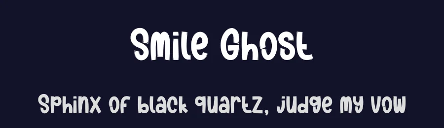 Smile Ghost by Scratchones — Decorative Font — thumbnail 2