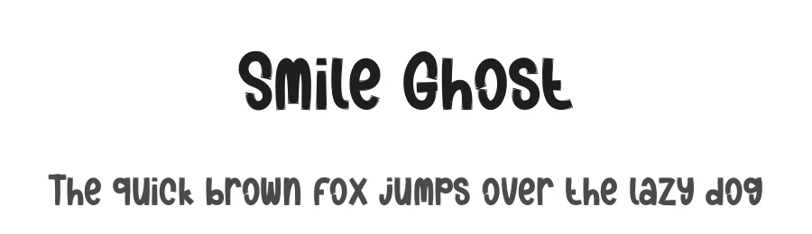 Smile Ghost by Scratchones — Decorative Font