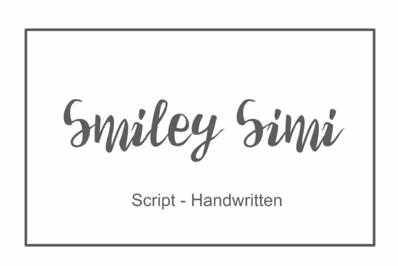 Smiley Simi Font by nuraisyahamalia1729 — Script Handwritten Font — thumbnail 2
