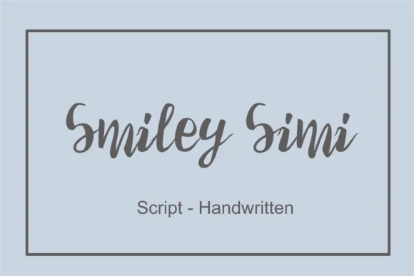 Smiley Simi Font by nuraisyahamalia1729 — Script Handwritten Font — thumbnail 3