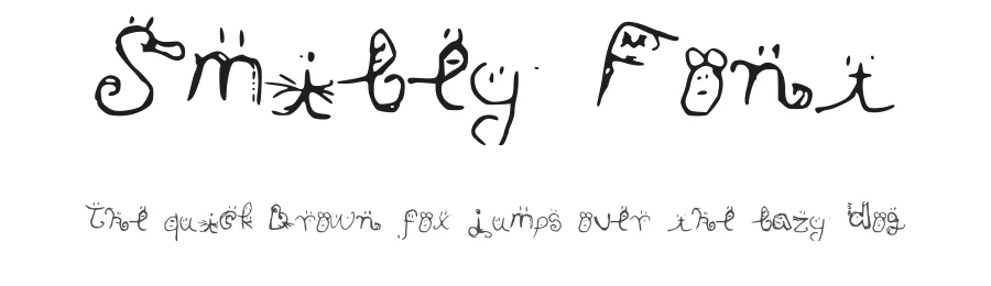 Smiley Font by Sara Dangmann โ Decorative Font