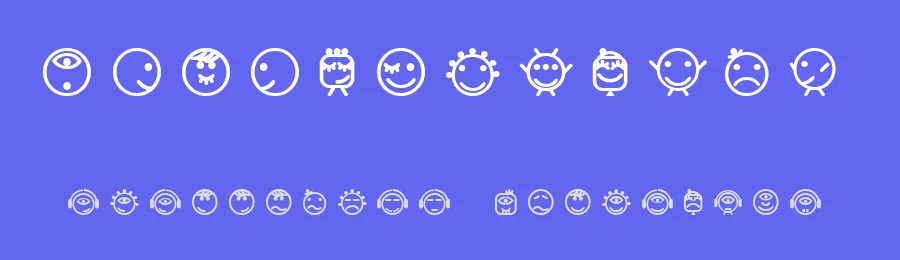 Smilly by Yosh Sodeoka — Dingbats Font — thumbnail 3
