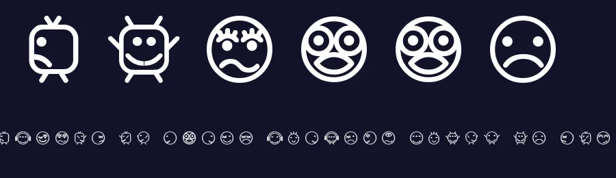 Smilly by Yosh Sodeoka — Dingbats Font — thumbnail 2