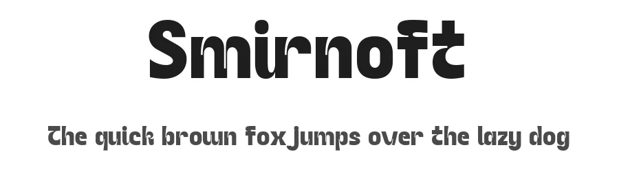 Smirnoft by Glyphminds Studios — Decorative Font