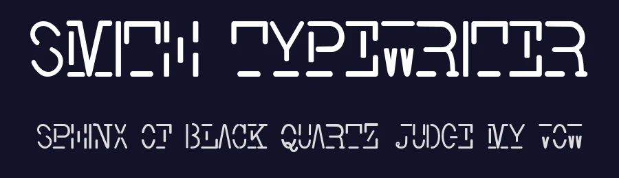 Smith Typewriter by Intellecta Design — Decorative Font — thumbnail 2