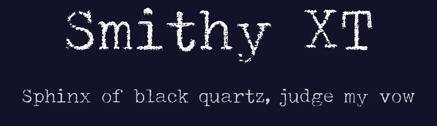 Smithy XT by Pella — Decorative Font — thumbnail 2