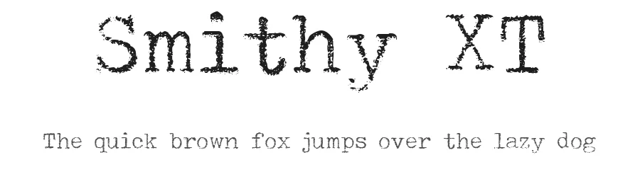 Smithy XT by Pella — Decorative Font