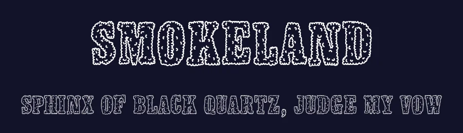 Smokeland by Woodcutter — Decorative Font — thumbnail 2