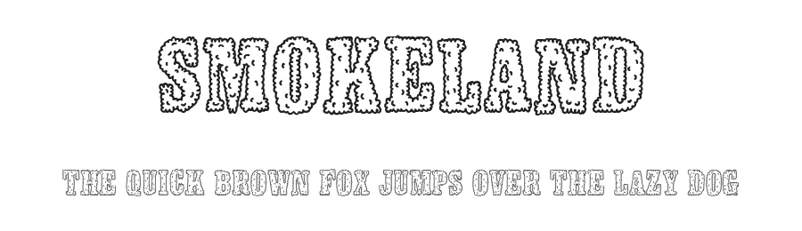 Smokeland by Woodcutter — Decorative Font