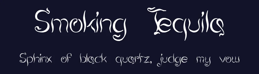 Smoking Tequila by GemFonts / Typotheticals — Decorative Font — thumbnail 2